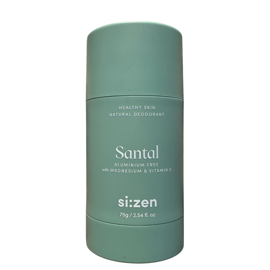 Natural Deodorant for Sensitive Skin – Aluminium-Free, Long-Lasting Odour Protection (Santal, 75g)