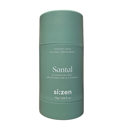 Natural Deodorant for Sensitive Skin – Aluminium-Free, Long-Lasting Odour Protection (Santal, 75g)