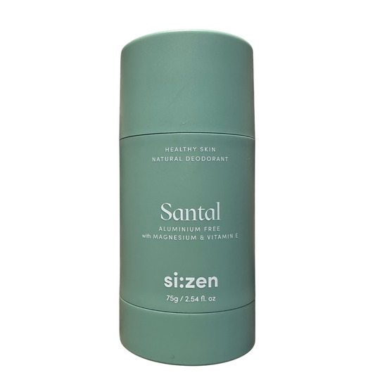 Natural Deodorant for Sensitive Skin – Aluminium-Free, Long-Lasting Odour Protection (Santal, 75g)