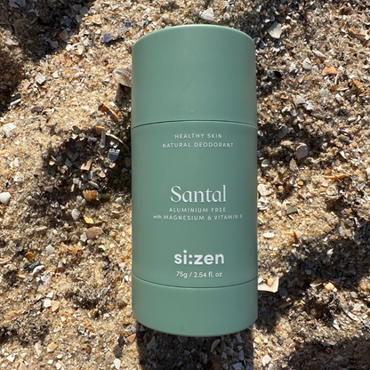 Natural Deodorant for Sensitive Skin – Aluminium-Free, Long-Lasting Odour Protection (Santal, 75g)